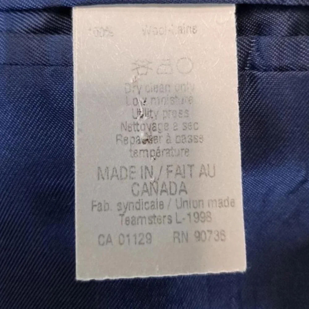 CALVIN Klein‎ Dark Blue Pinstripe Suit Jacket Size 40R